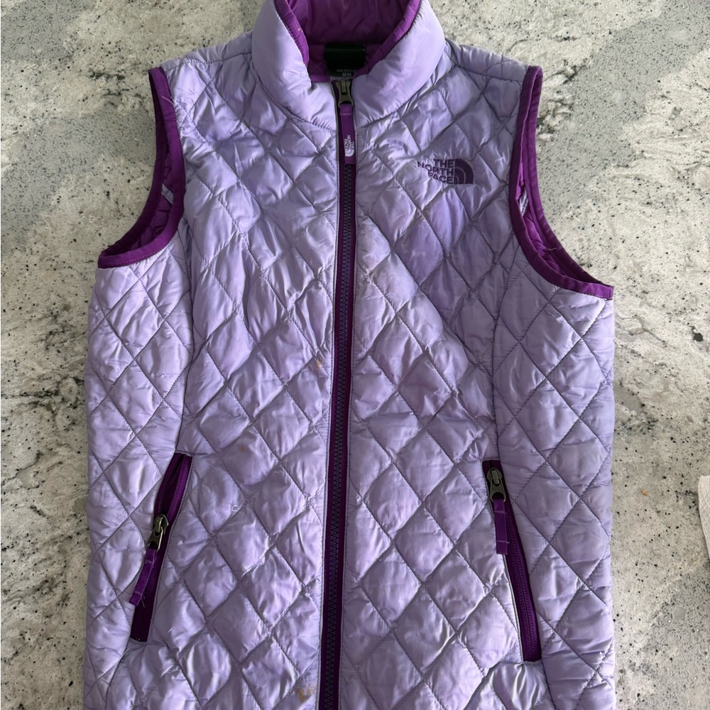 The North Face Kids Lavender Quilted Vest